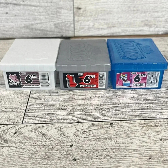 Other - lol Surprise Dolls OMG Empty Shoe Boxes Lot Of 3